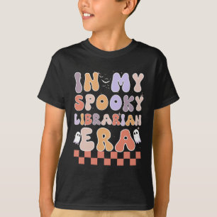 In My Spooky Librarian Era Ghost Halloween Retro T-Shirt
