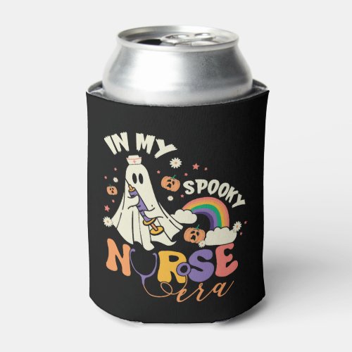 In My Spooky Nurse Era Halloween Groovy Witchy Can Cooler