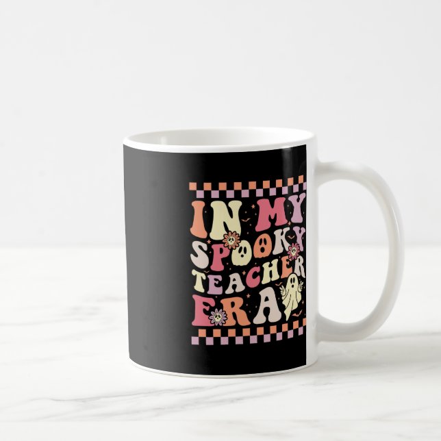 In My Spooky Teacher Era Retro Ghost Halloween Tea Coffee Mug (Right)