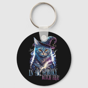 In My Spooky Witch Era Halloween Cat Costume 2023 Keychain
