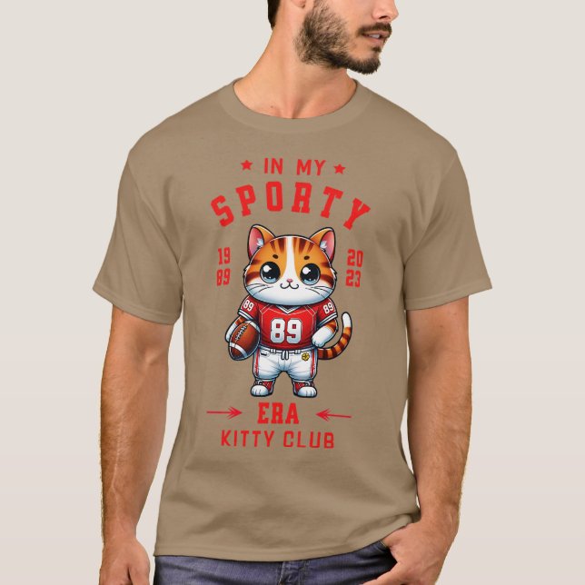 In my sporty era Cute cat design T-Shirt (Front)