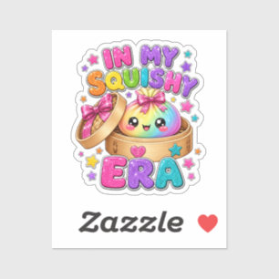 In My Squishy Era Viral Dumpling Squishy Sparkly Sticker