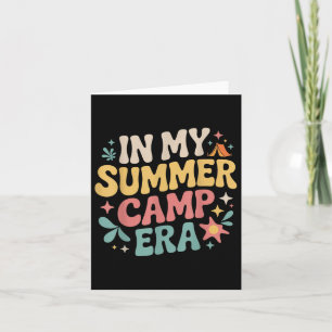 In My Summer Camp Era Retro Counselor Camping Vibe Card