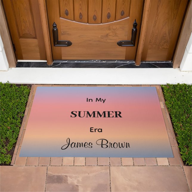 In My Summer Era Gradient Sunrise Color Doormat (Outdoor)