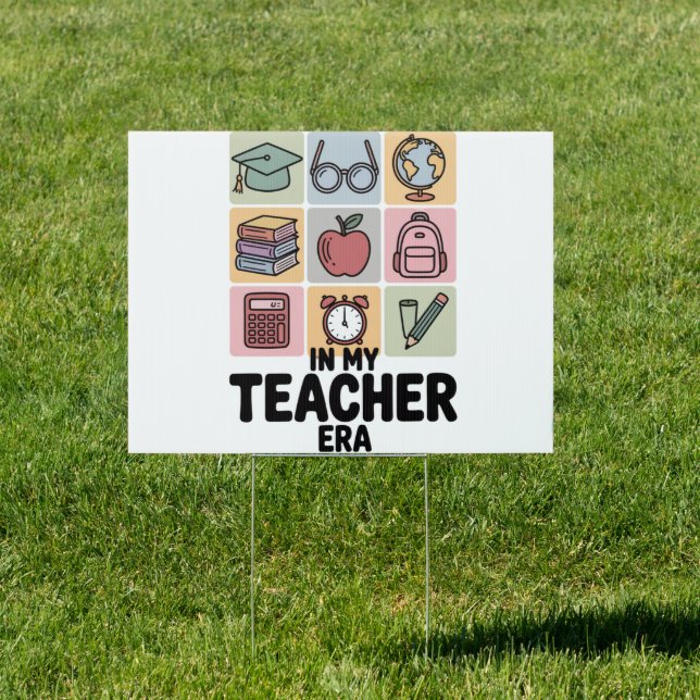 In My Teacher Era Kindergarten Teacher Life Sign (Insitu)