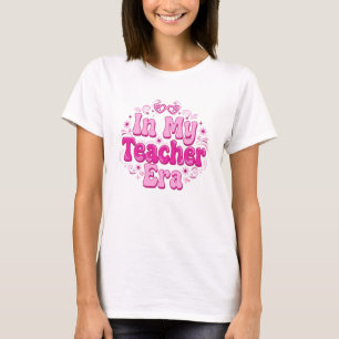 In My Teacher Era Pink Groovy - Teacher Era T-Shirt