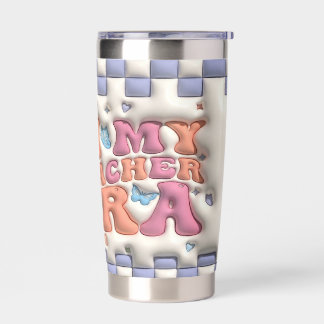In My Teacher Era Puffy 3D 20oz Thermal Cup Insulated Tumbler