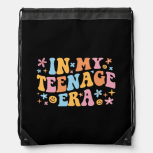 In My Teenage Era I Drawstring Bag