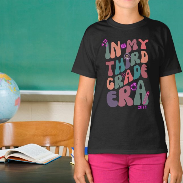 In My Third Grade Era Fun Neon Elements T-Shirt (Creator Uploaded)