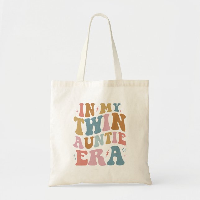 In My Twin Auntie Era Pregnancy Announcement  Tote Bag (Front)