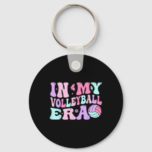 In My Volleyball Era Volleyball Lover Coach Player Keychain