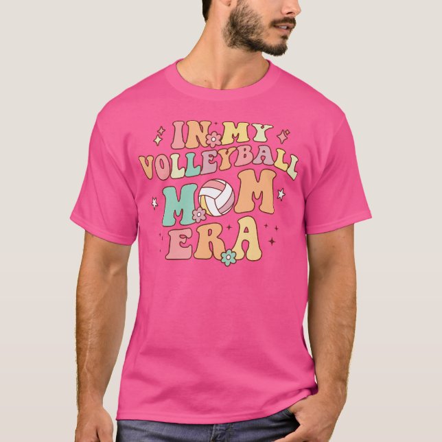 In My Volleyball Mom Era Game Day Cute Volleyball  T-Shirt (Front)