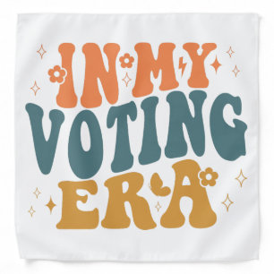In My Voting Era Retro Wavy Bandana