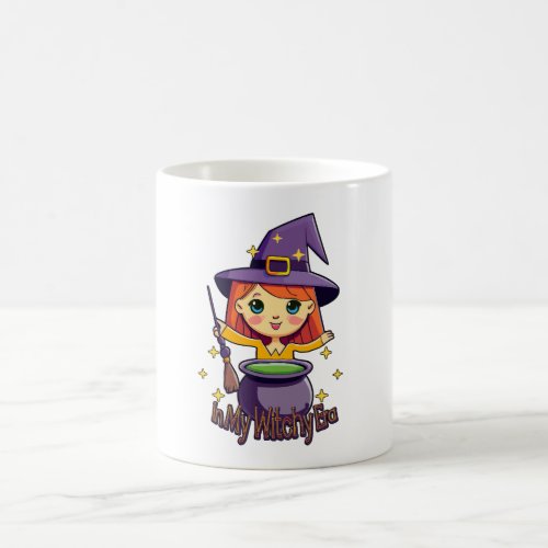 In My Witchy Era Tee Cool Halloween Print Design Coffee Mug
