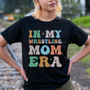 In My Wrestling Mom Era Groovy Retro T-Shirt