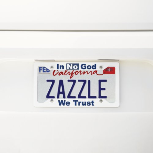 In No God We Trust _ License Plate Frame