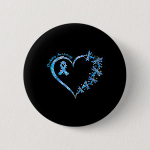In November We Wear Blue Cure Diabetes Awareness L Button