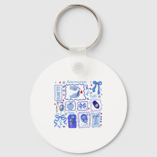 In November We Wear Blue Diabetes Awareness Fight Keychain