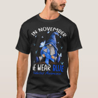 In November We Wear Blue Diabetes Awareness Gnomes