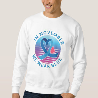 In November We Wear Blue diabetes awareness month Sweatshirt