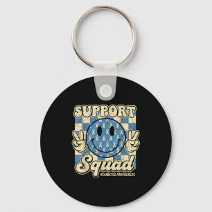 In November We Wear Blue Diabetes Awareness Suprt Keychain
