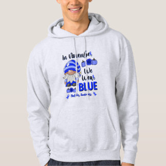 In November We Wear Blue: Gnome Diabetes Awareness Hoodie
