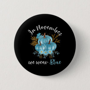 In November We Wear Blue Pumpkins Fall Diabetes Aw Button