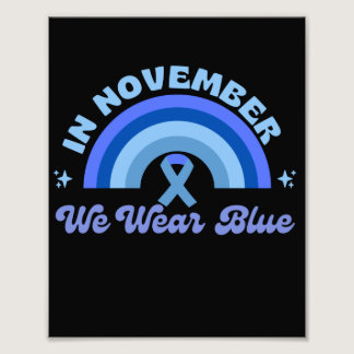 In November We Wear Blue, Rainbow Photo Print