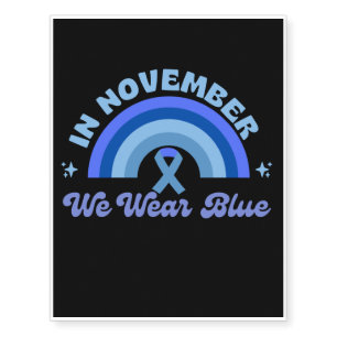 In November We Wear Blue, Rainbow Temporary Tattoos