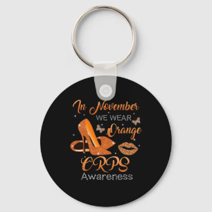 In November We Wear Orange High Heels Shoes Crps A Keychain