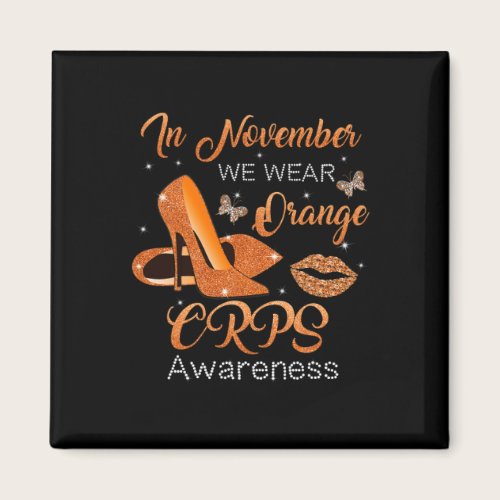 In November We Wear Orange High Heels Shoes CRPS A Magnet