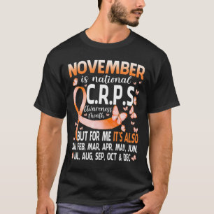 In November We Wear Orange Ribbon CRPS Awareness M T-Shirt