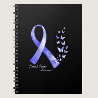 In November We Wear Periwinkle Ribbon Stomach Canc Notebook