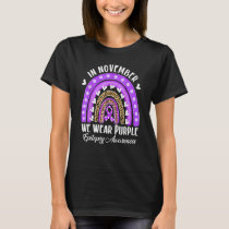 In November We Wear Purple-Epilepsy Awareness T-Shirt