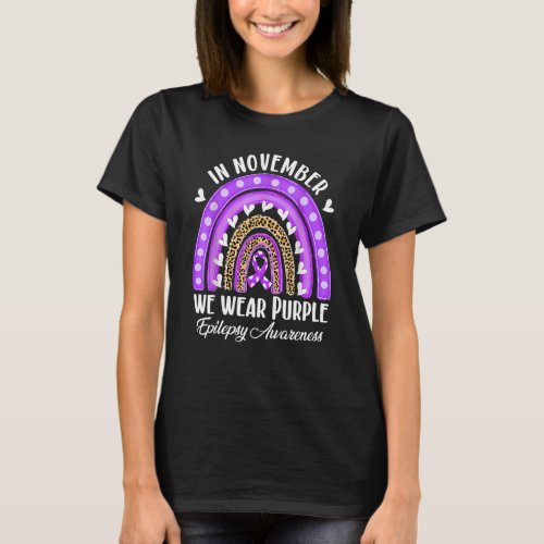 In November We Wear Purple_Epilepsy Awareness T_Shirt