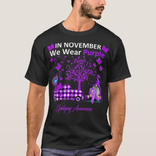 In November We Wear Purple Epilepsy Awareness T_Shirt