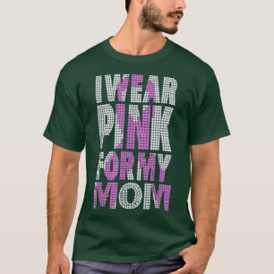 In October I Wear Pink My Mom Breast Cancer Bling T-Shirt