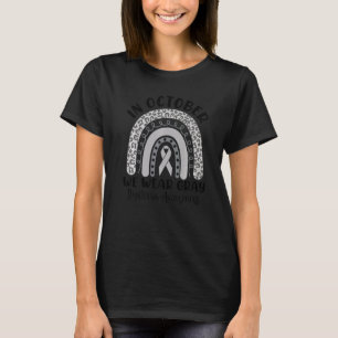 In October We Wear Gray Leopard Rainbow Dyslexia A T-Shirt