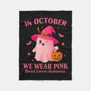 In October We Wear Nk – Breast Cancer Awareness Fleece Blanket