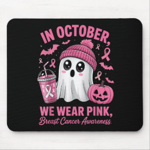 In October We Wear Nk Breast Cancer Awareness Hall Mouse Pad