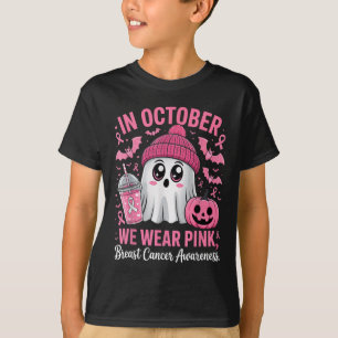 In October We Wear Nk Breast Cancer Awareness Hall T-Shirt