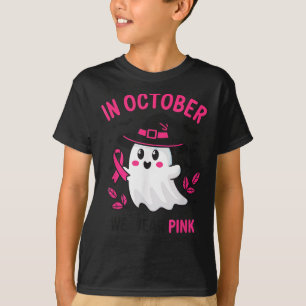 In October We Wear Nk Breast Cancer Awareness Hall T-Shirt