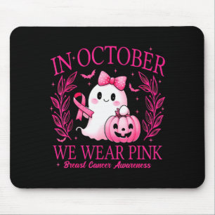 In October We Wear Nk Breast Cancer Awareness Mouse Pad