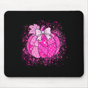 In October We Wear Nk Breast Cancer Pumpkin Hallow Mouse Pad