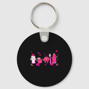 In October We Wear Nk Tooth Dental Breast Cancer A Keychain