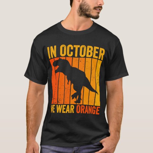 In October We Wear Orange Stop Bullying Unity Day  T_Shirt