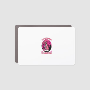 In October We Wear Pink Boston Terrier Cancer Hall Car Magnet