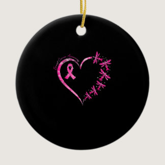 In October We Wear Pink Breast Cancer Awareness Dr Ceramic Ornament