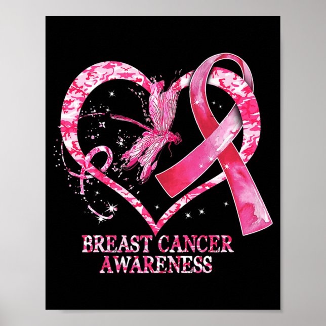 In October We Wear Pink Breast Cancer Awareness Dr Poster (Front)