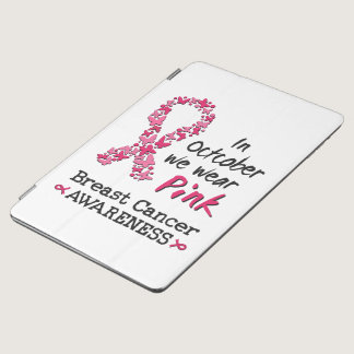 In October we wear pink Breast Cancer Awareness iPad Air Cover